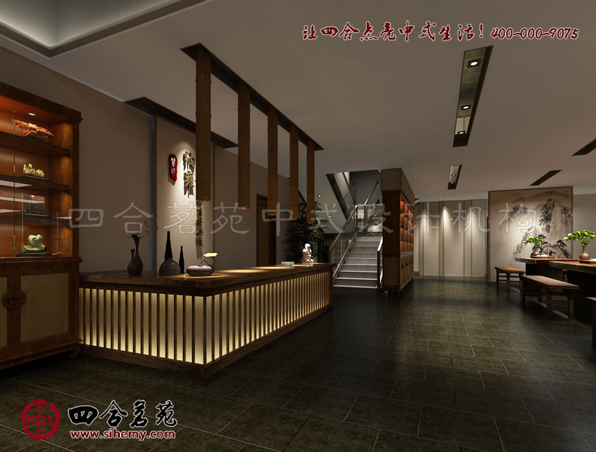 精致典雅的空間展現(xiàn)富有創(chuàng)意的魅力 四合院中式茶樓設(shè)計(jì)